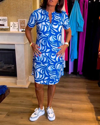 Ellie V-Neck Tunic Dress