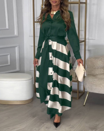 Amelia Striped Maxi Dress
