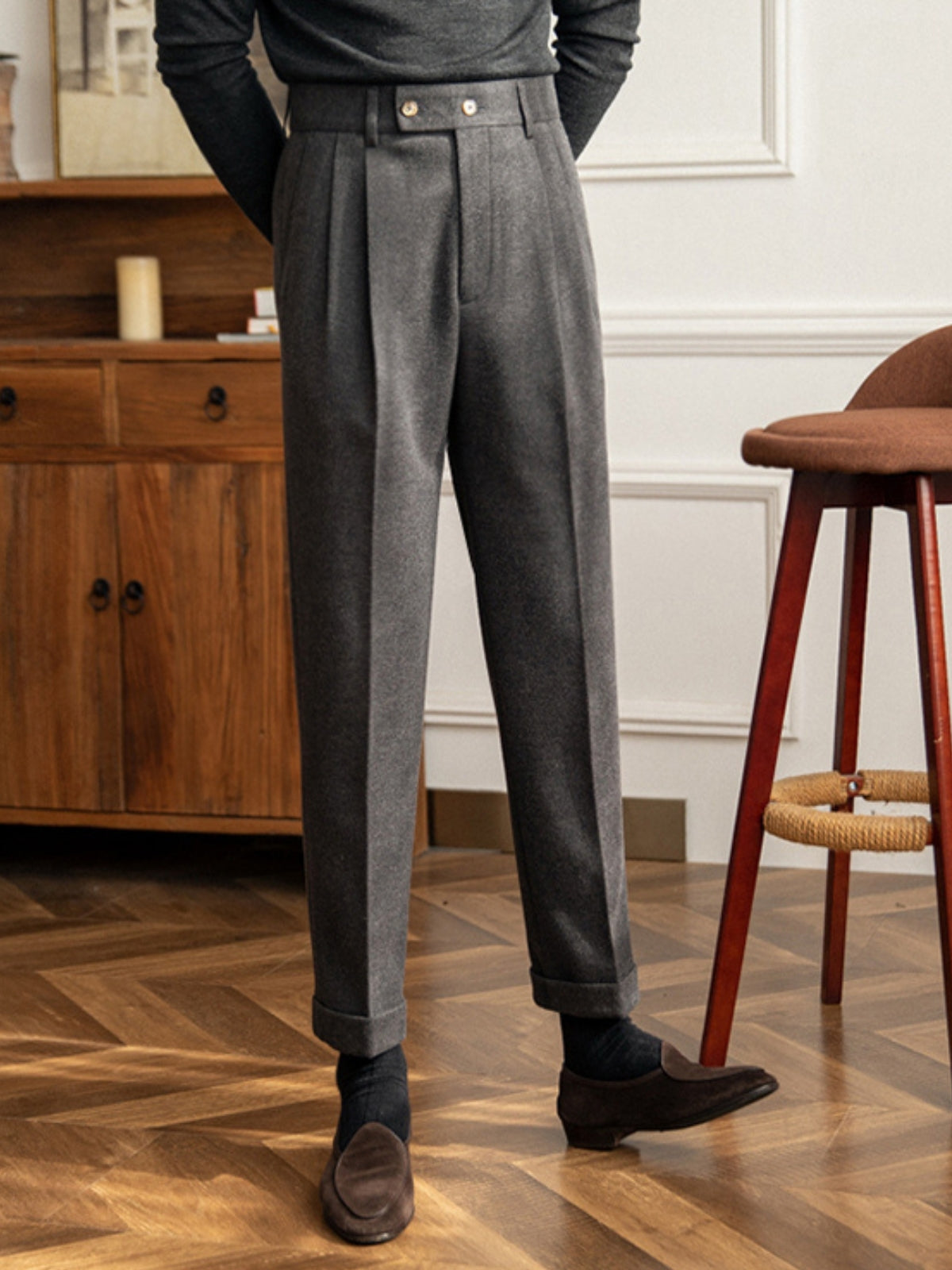 The Kensington Classic High-Waist British Trousers