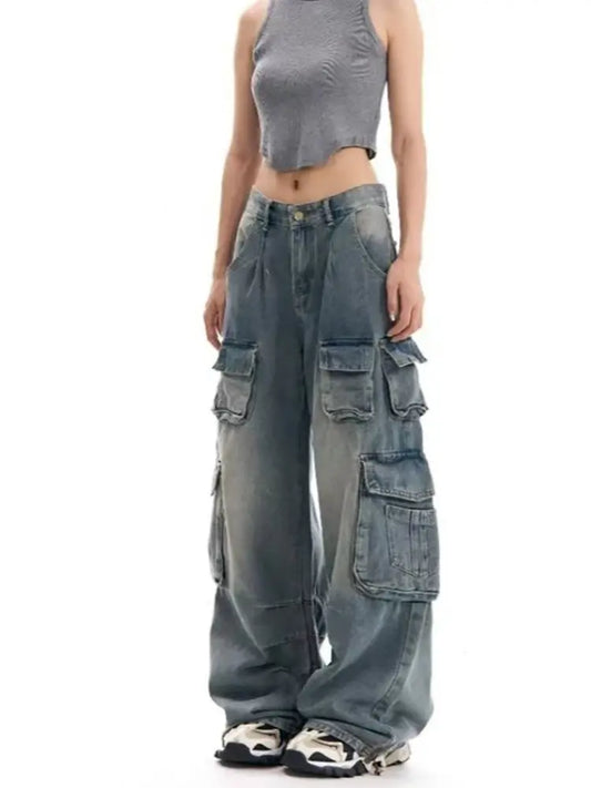 Stylish Retro Denim Pants