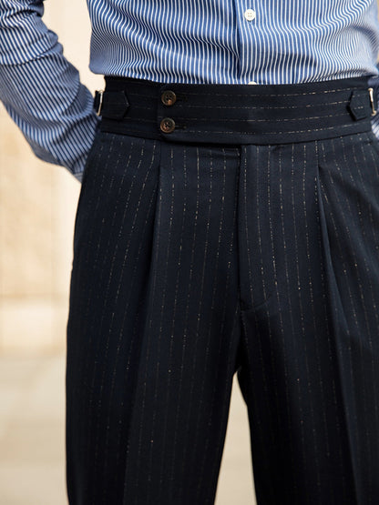 MV Italian Naples High-Waisted Trousers