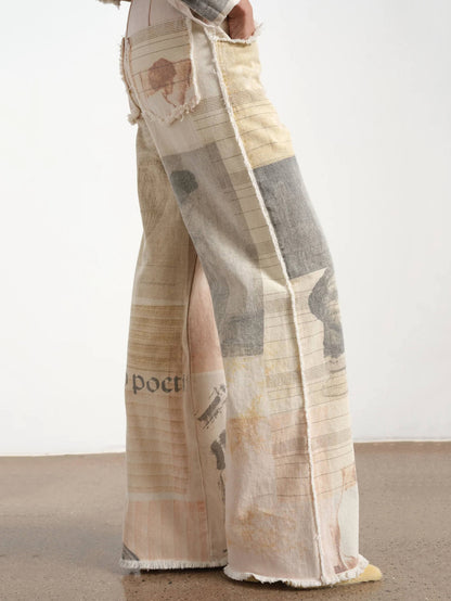 Alma Flared Wide-Leg Jeans