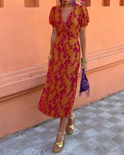 Erin Floral Wrap Dress