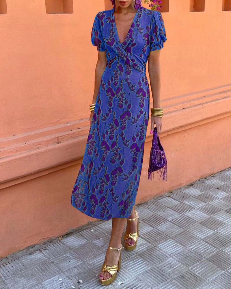 Erin Floral Wrap Dress
