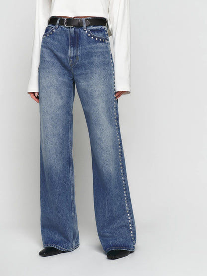 Cary High-Waisted Slouchy Wide-Leg Jeans