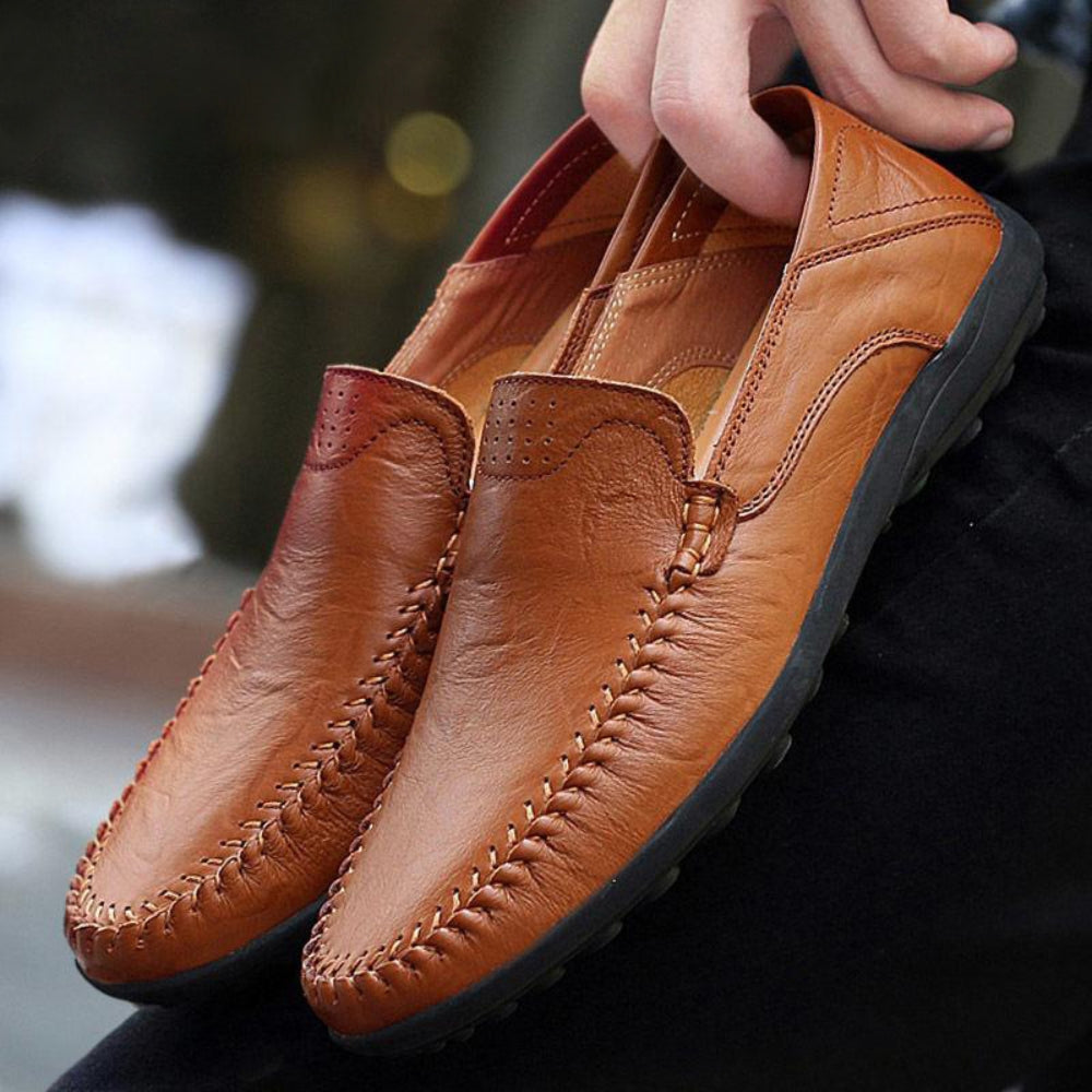 MV British Style Soft Bottom Leather Loafers