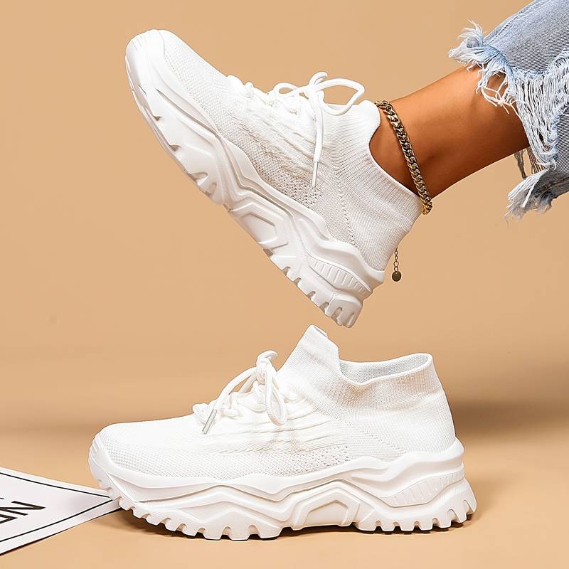 Heidi Stylish White Sneakers