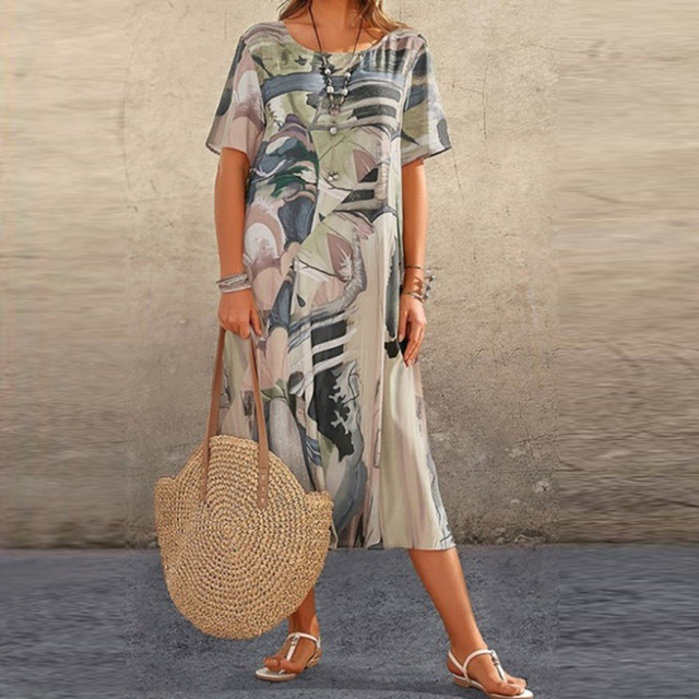 Amelia Printed Dress