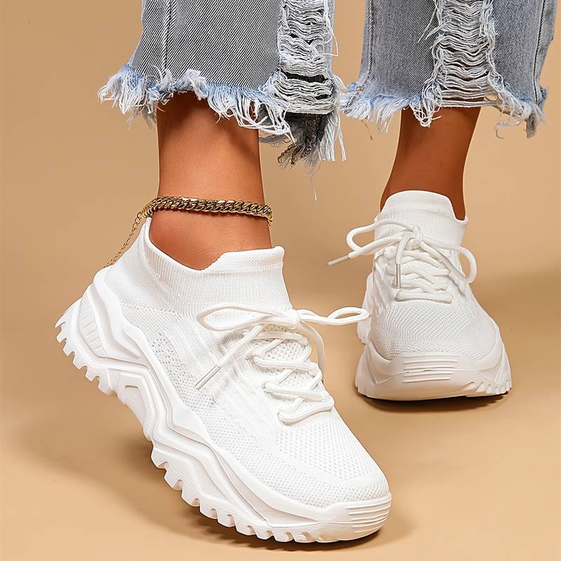 Heidi Stylish White Sneakers