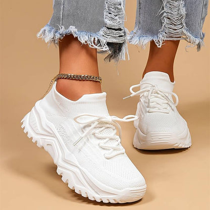 Heidi Stylish White Sneakers