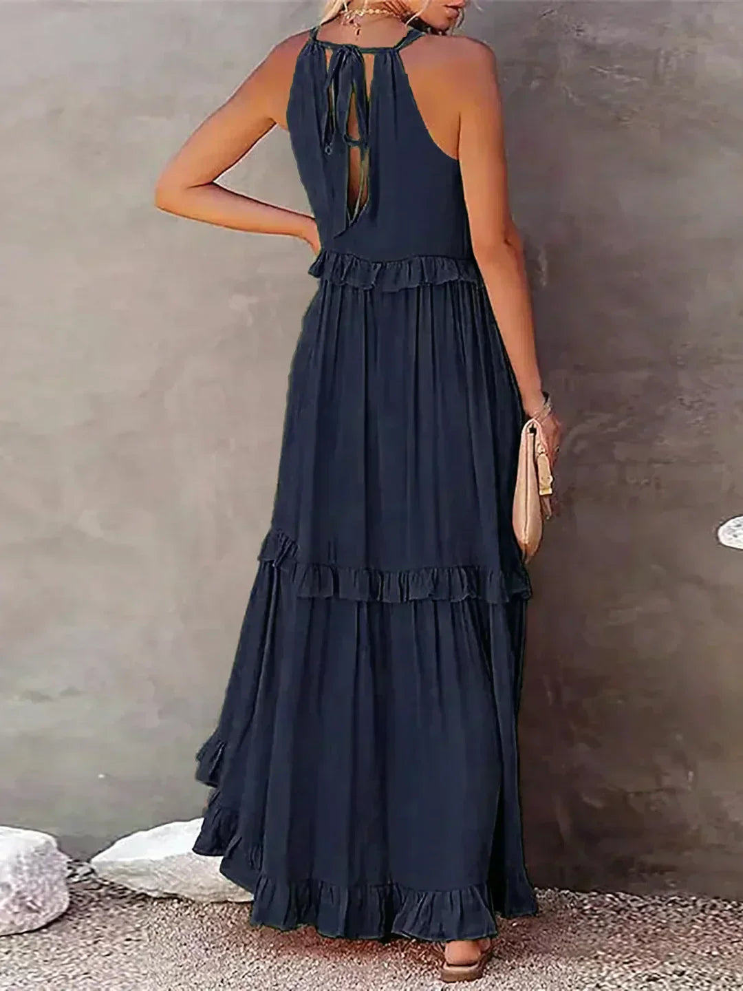 Amelia Halter Maxi Dress
