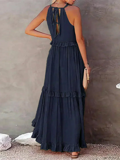 Amelia Halter Maxi Dress