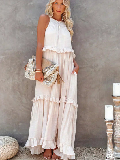Amelia Halter Maxi Dress