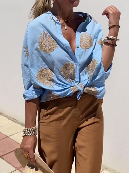 Greta Embroidered Top