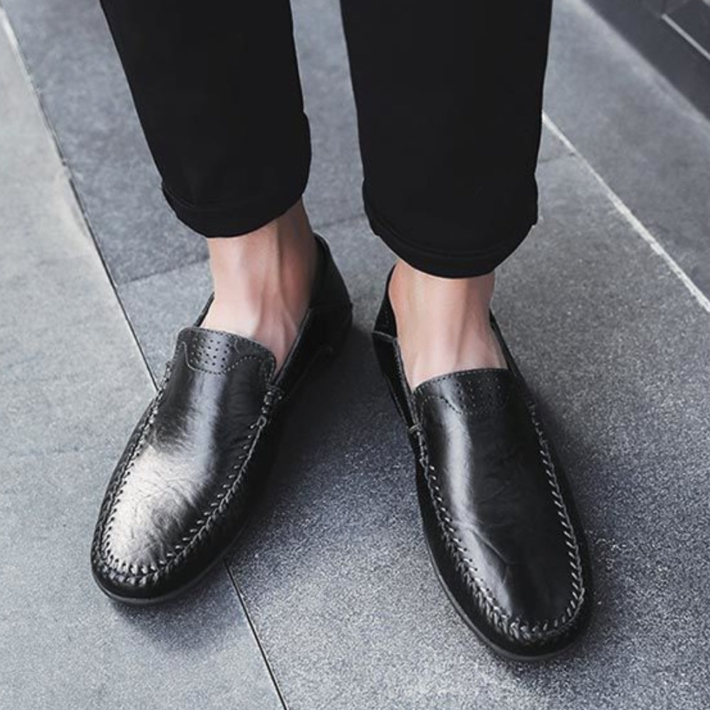 MV British Style Soft Bottom Leather Loafers