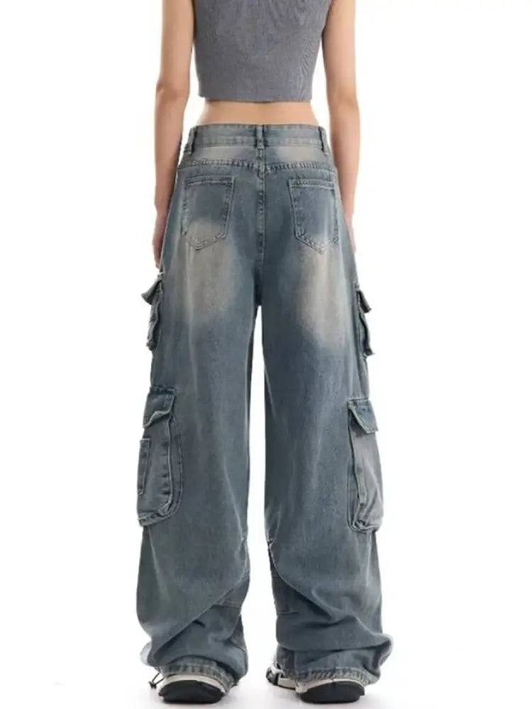 Stylish Retro Denim Pants