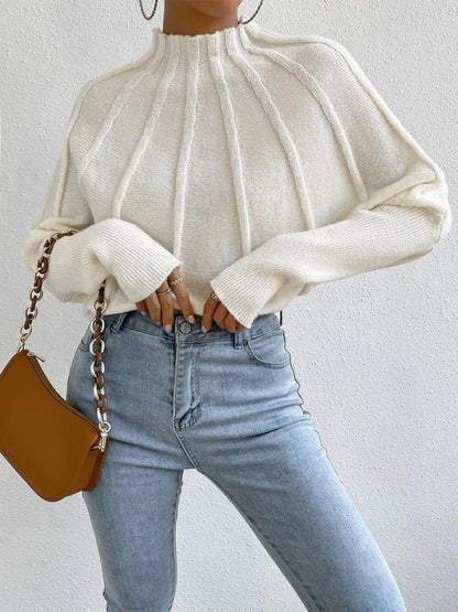 Classic Dolman Sleeve Knit Sweater