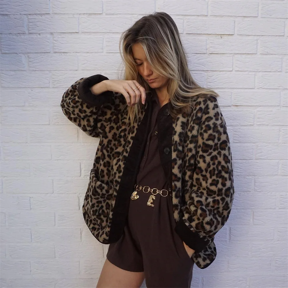 Ruby Fleece Jacket Leopard