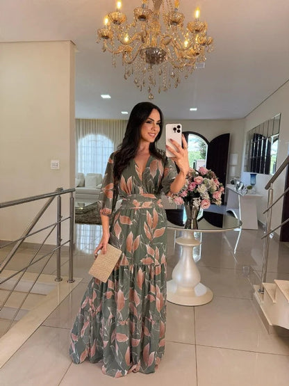 Lella Stylish Floral Maxi Dress