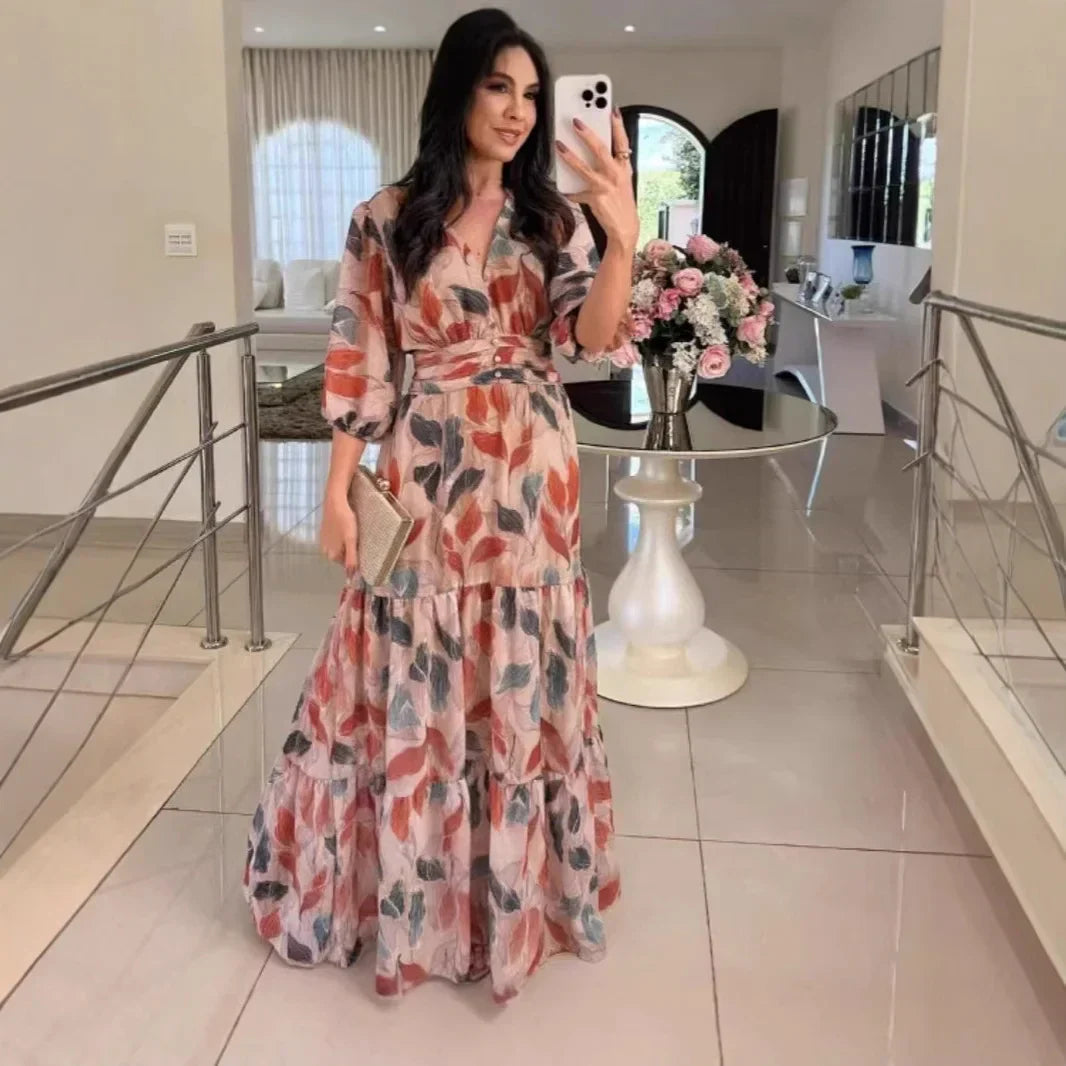 Lella Stylish Floral Maxi Dress