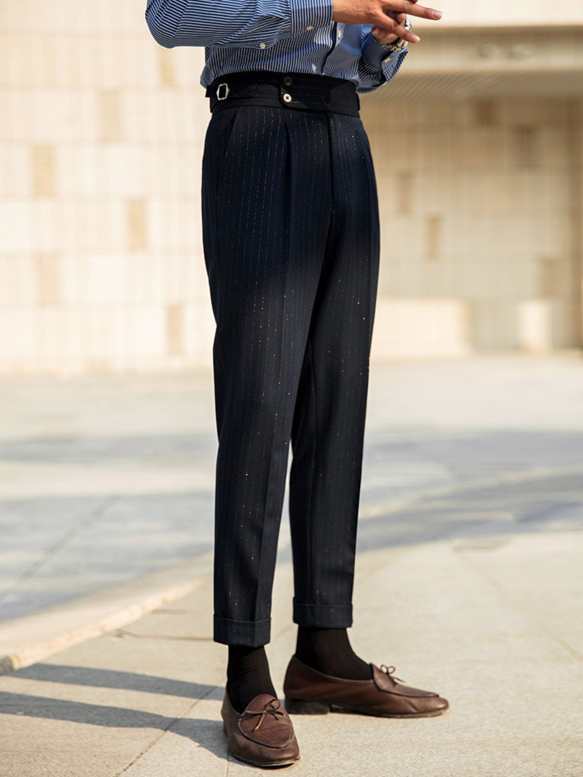 MV Italian Naples High-Waisted Trousers