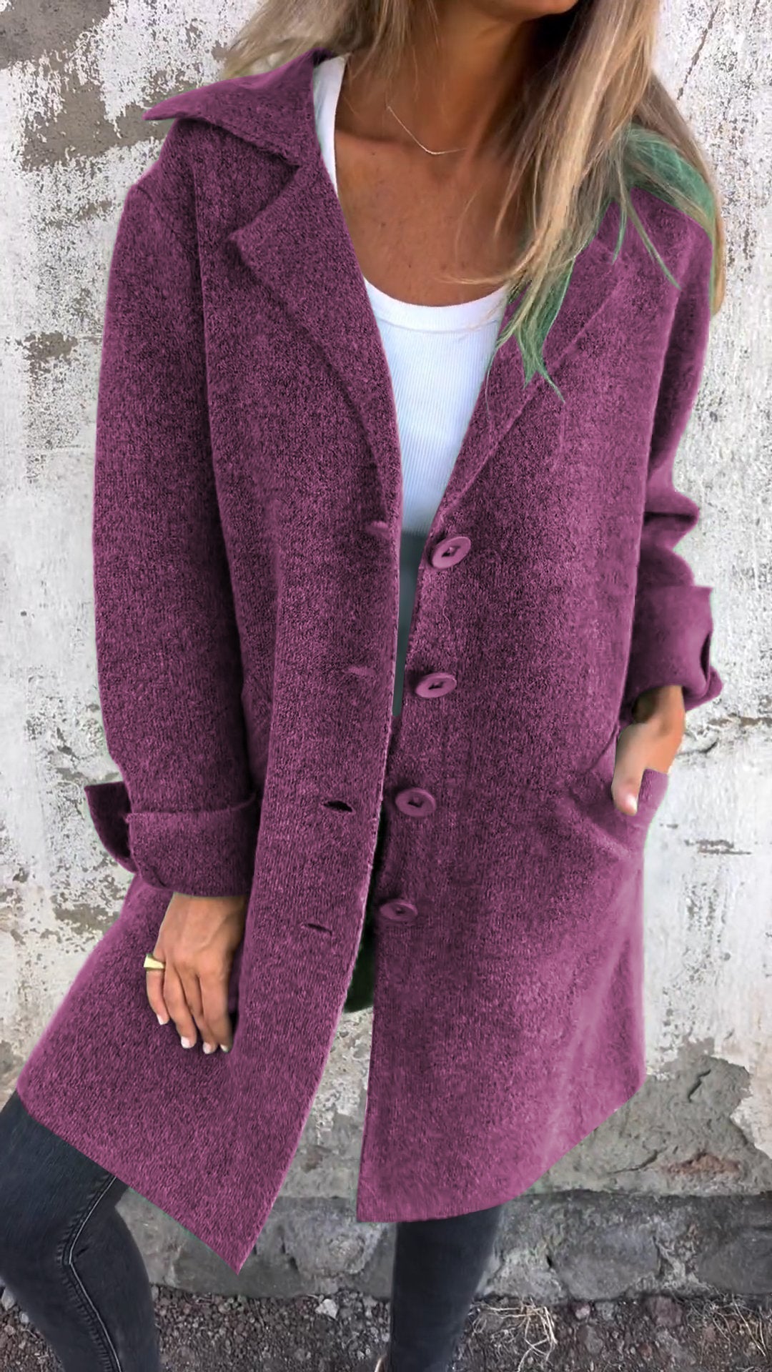 Ada Long Knit Coat