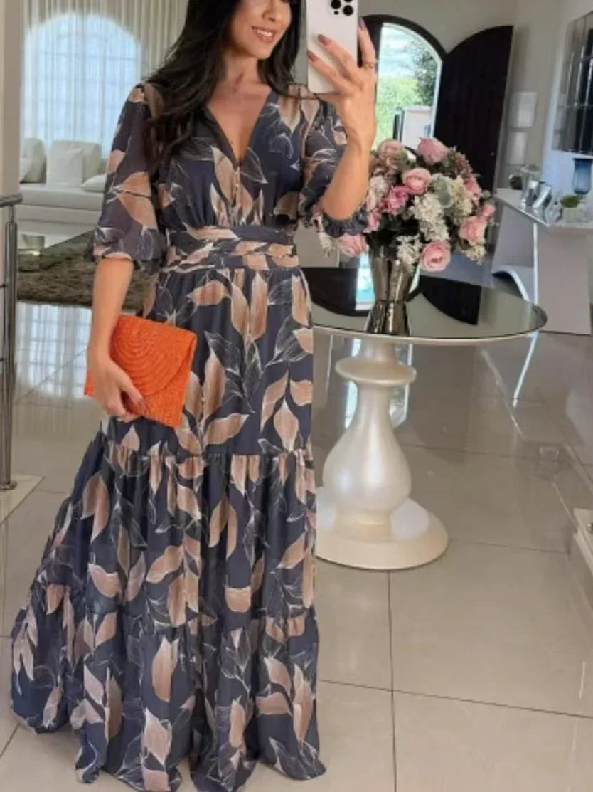 Lella Stylish Floral Maxi Dress