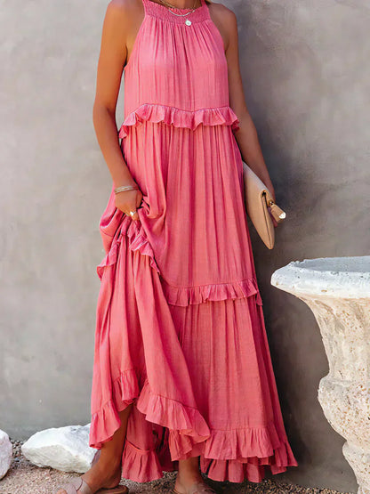 Amelia Halter Maxi Dress