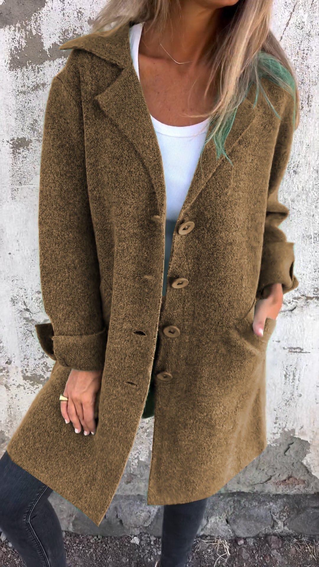 Ada Long Knit Coat