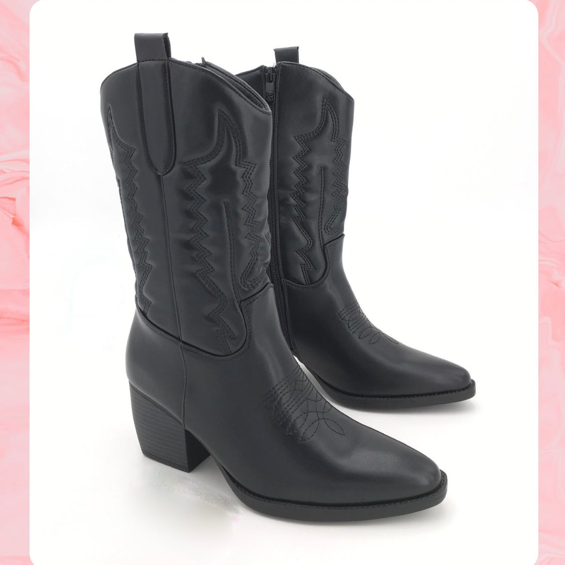 Must-Have PU Black Boots