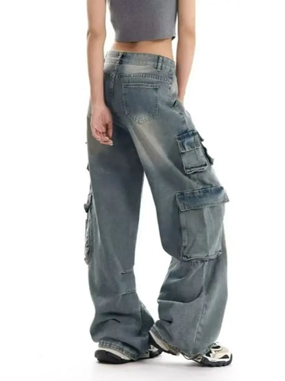 Stylish Retro Denim Pants