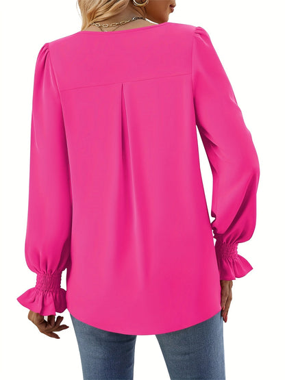 Chic V-Neck Blouse