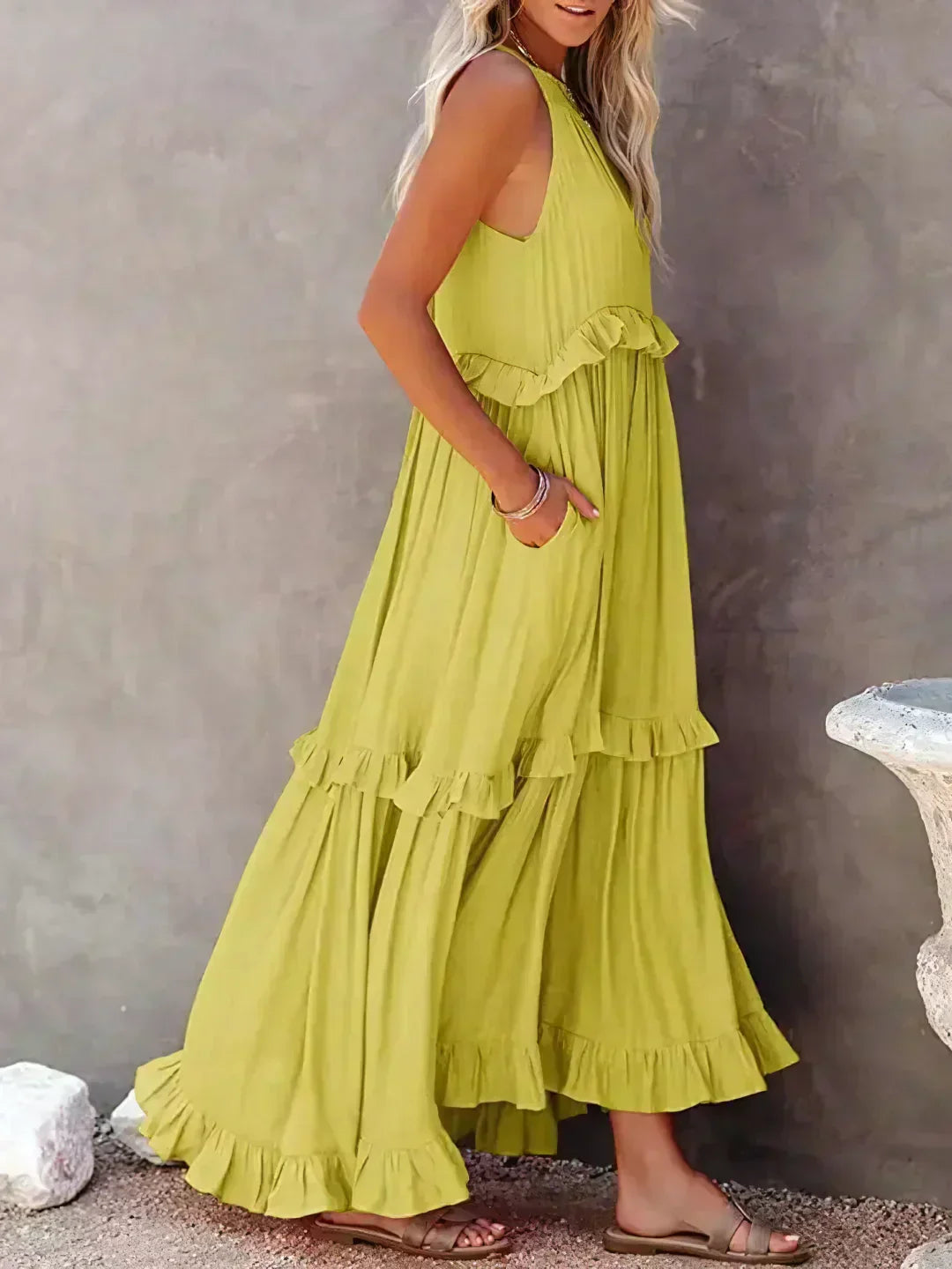 Amelia Halter Maxi Dress