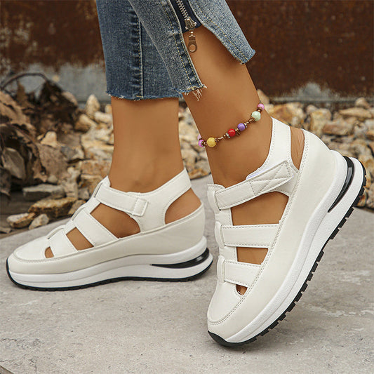 Women's Orthopaedic Sandals with Velcro and Closed Toes