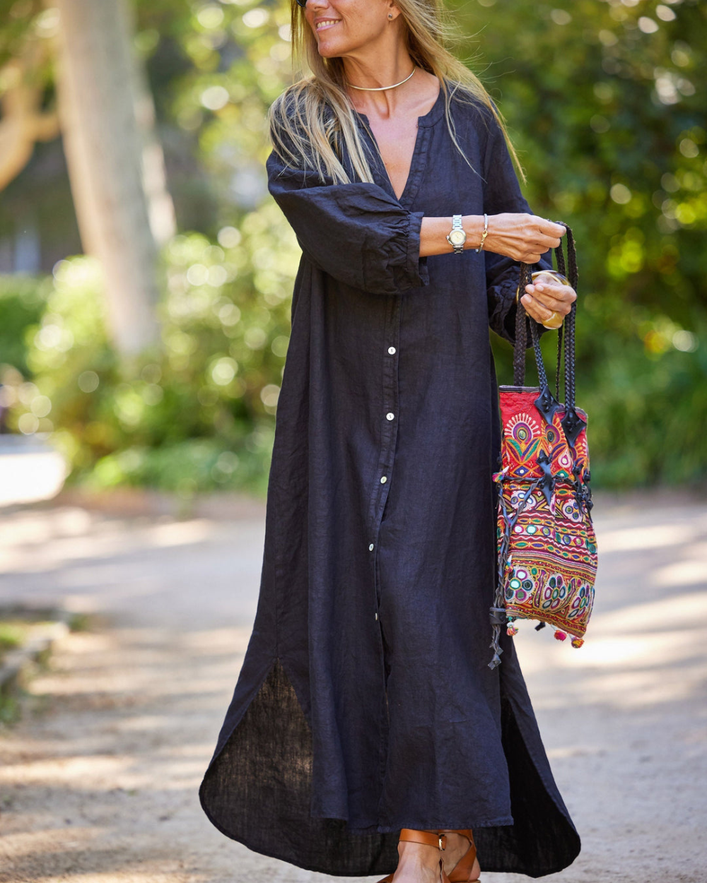 Amelia Linen Dress