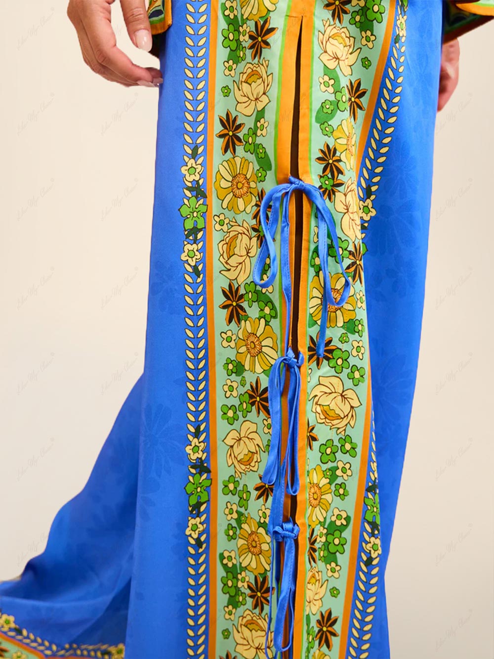 Decorative Mosaic Tile Pants Ensemble