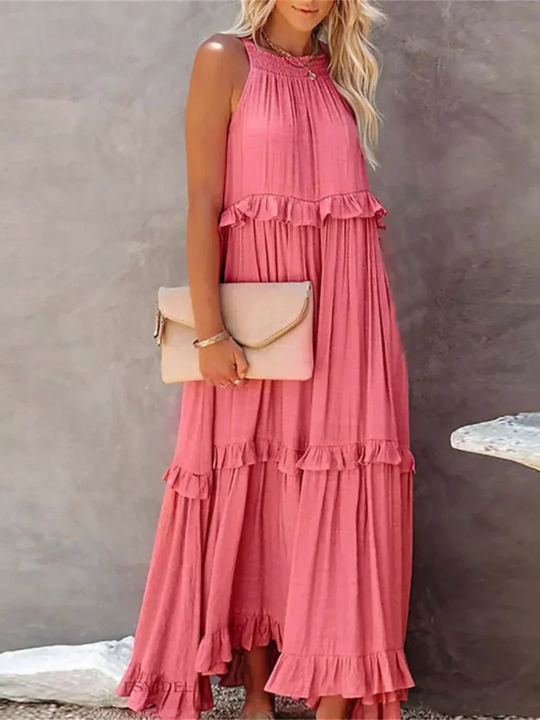 Amelia Halter Maxi Dress