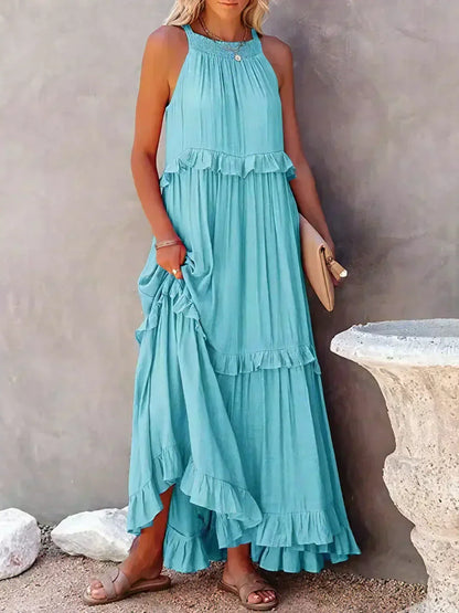 Amelia Halter Maxi Dress