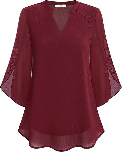 Graceful Split Sleeve Blouse