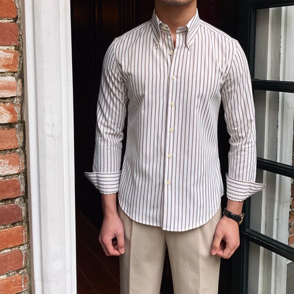 MV Italian Striped Casual Shirt