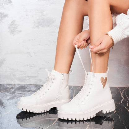 Lovey White Boots