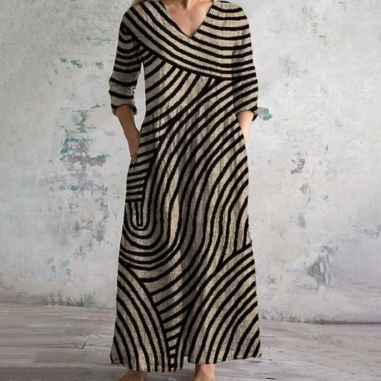 Eve V-Neck Maxi Dress