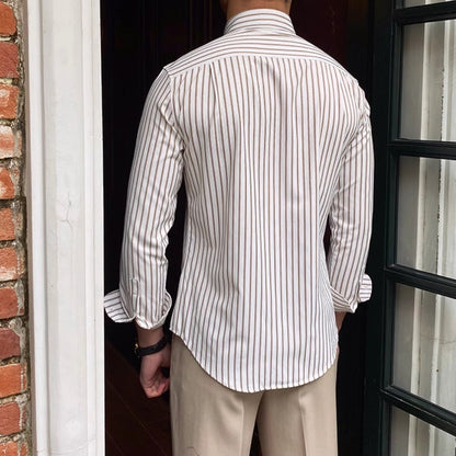 MV Italian Striped Casual Shirt