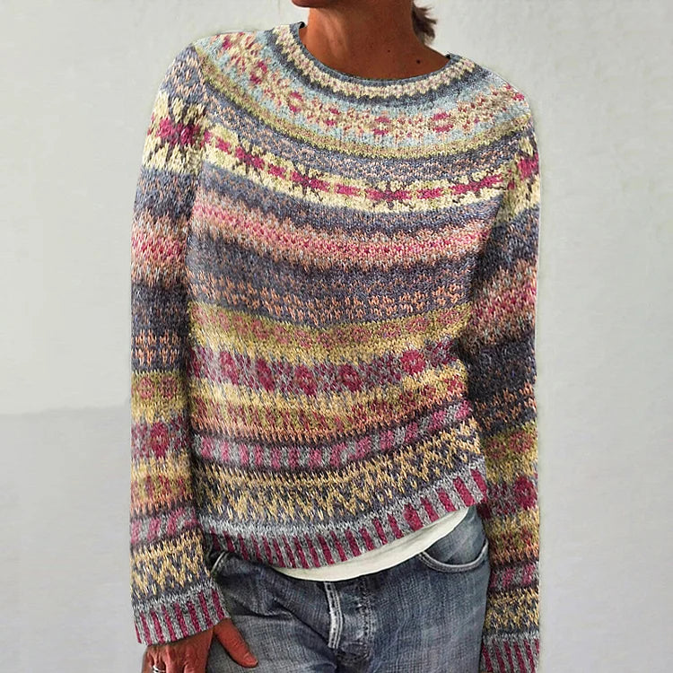 Sophia™ - Cozy Retro Knit Jumper