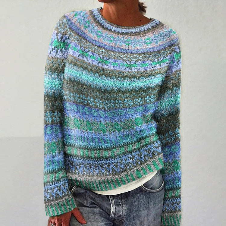 Sophia™ - Cozy Retro Knit Jumper