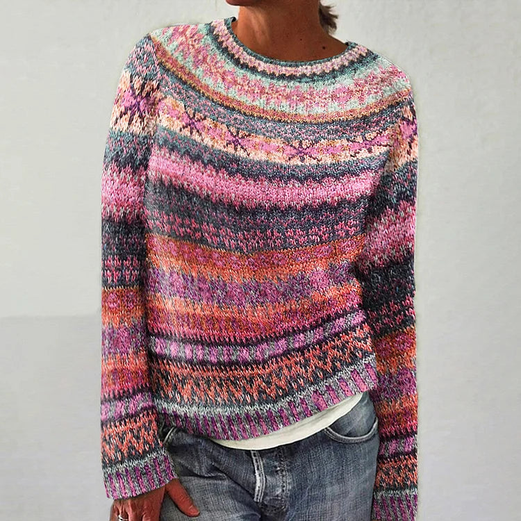 Sophia™ - Cozy Retro Knit Jumper