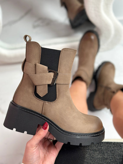 Bianca Khaki Boots