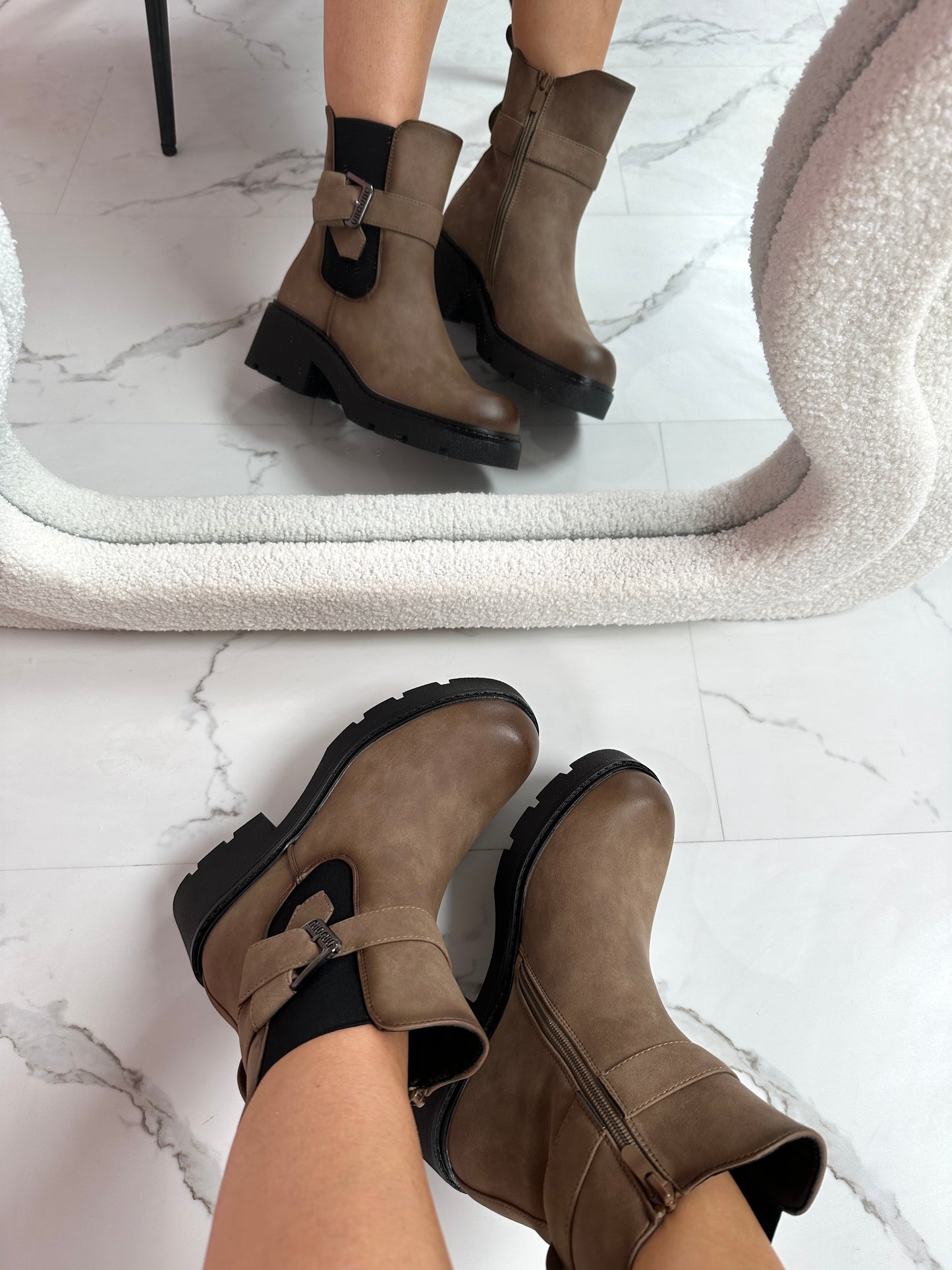 Bianca Khaki Boots