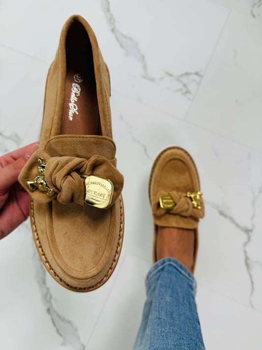 Bow Khaki Mocassin