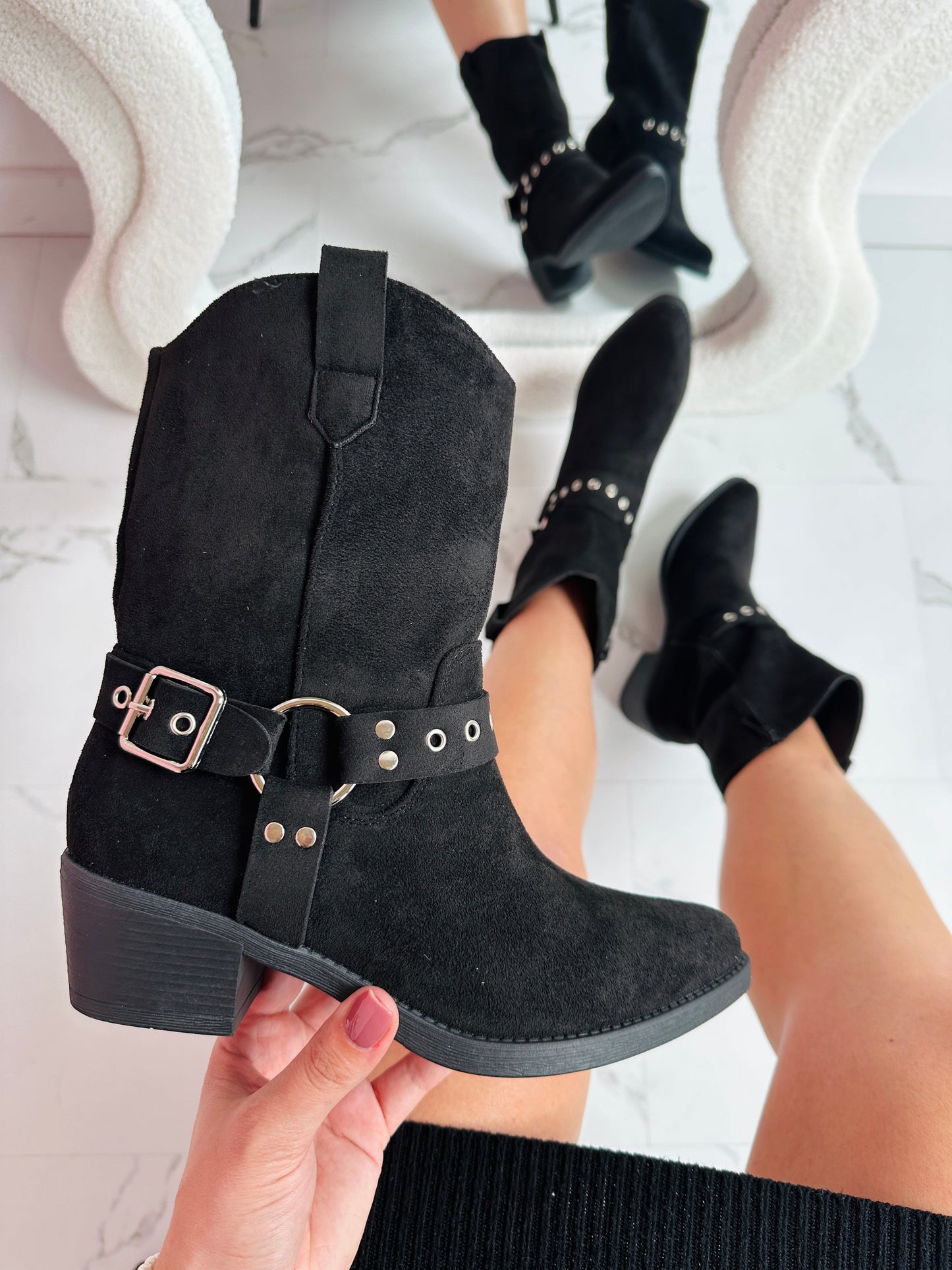 Celeste Black Boots